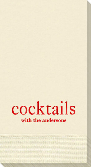 Big Word Cocktails Guest Towels